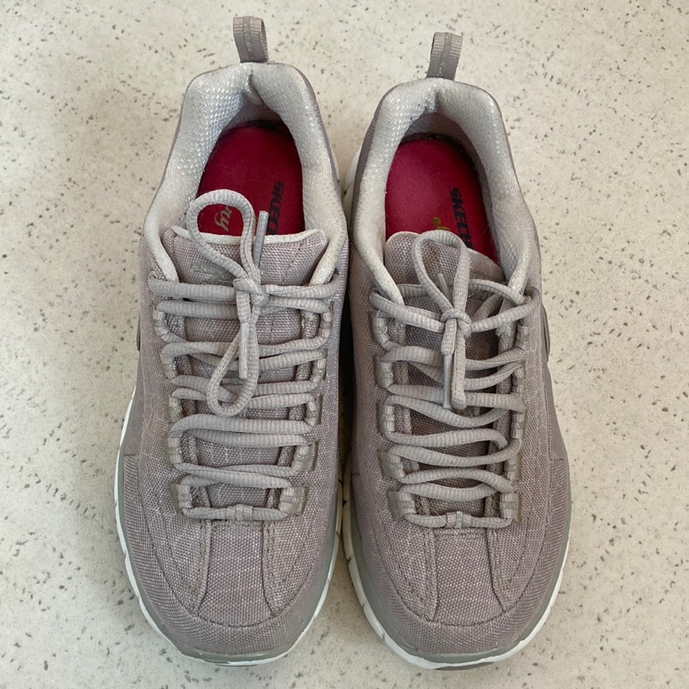 Skechers Gray Ladies Tennis Shoes